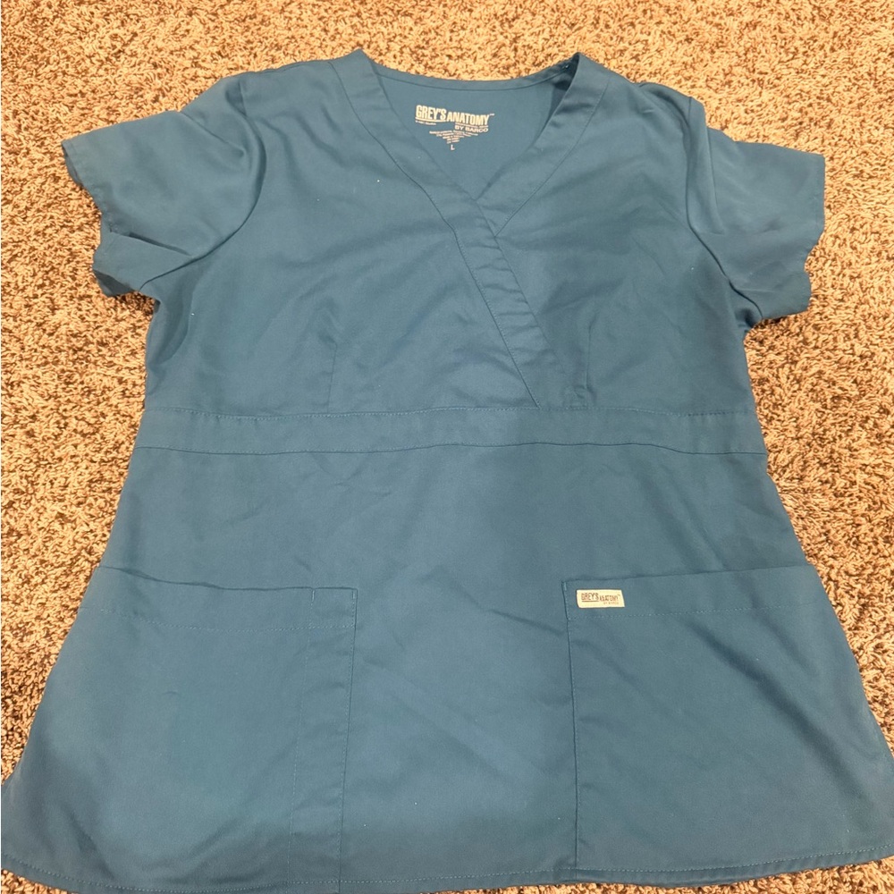 Barco Uniforms Grey's Anatomy V-Neck Scrub Top Teal